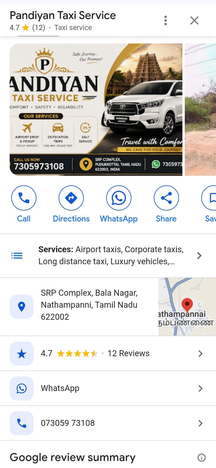 Pandiyan Taxi Service review photo 1