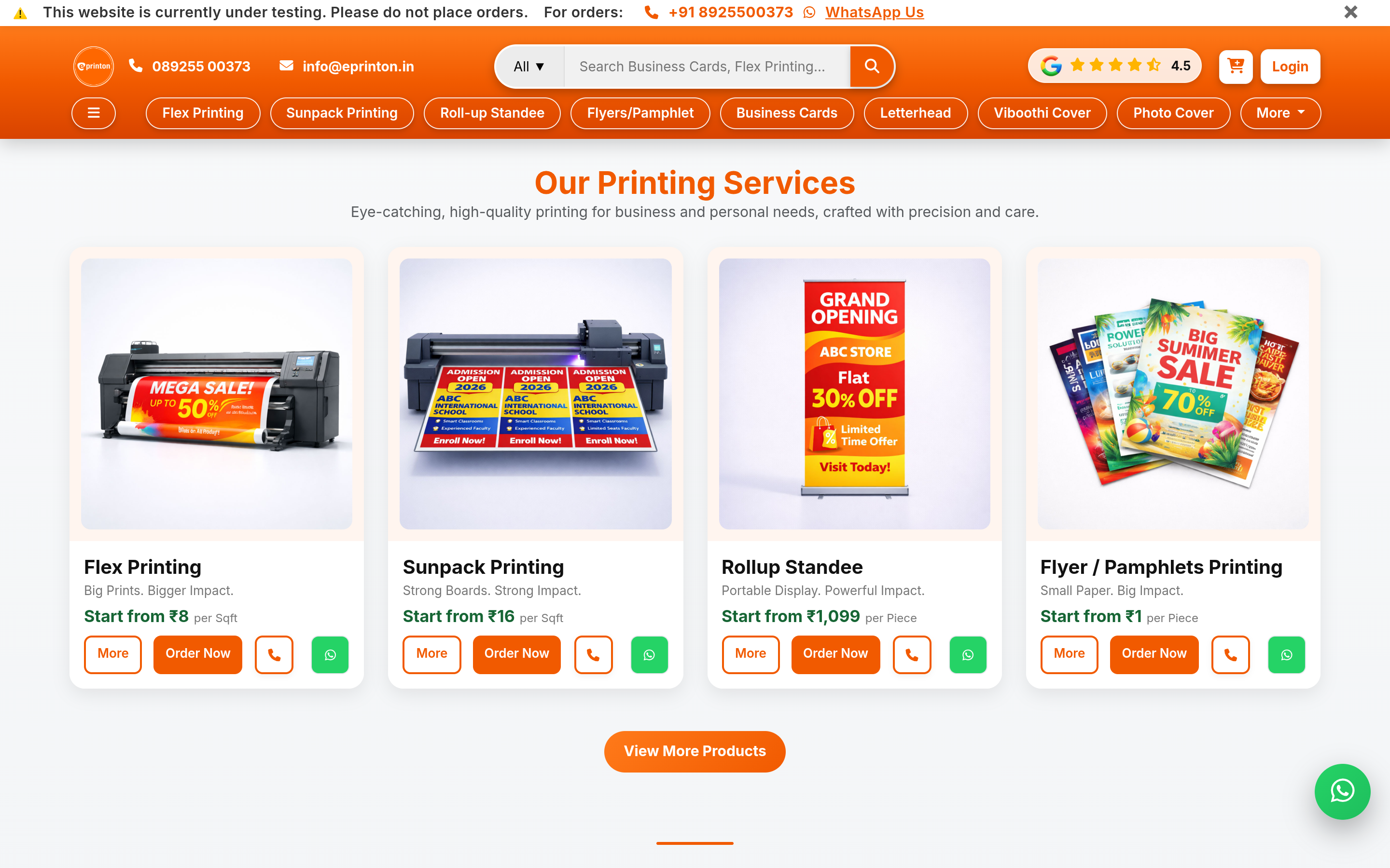 ePrinton business website design